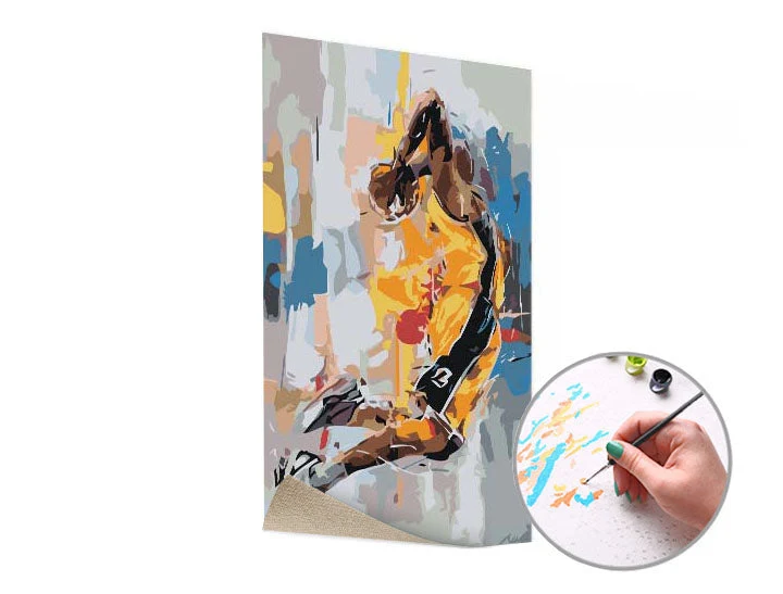 Paint by Numbers KOBE BRYANT MEMORY | Low Difficulty