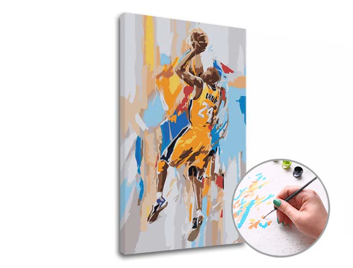 Paint by Numbers KOBE BRYANT 24 | Low Difficulty