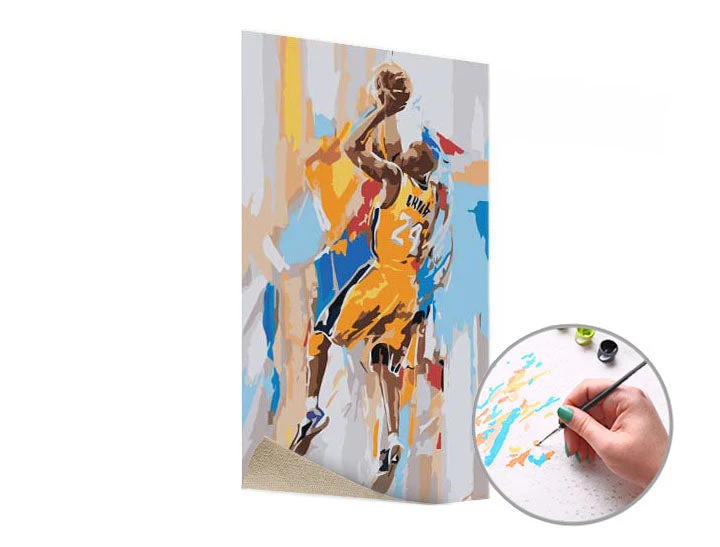 Paint by Numbers KOBE BRYANT 24 | Low Difficulty