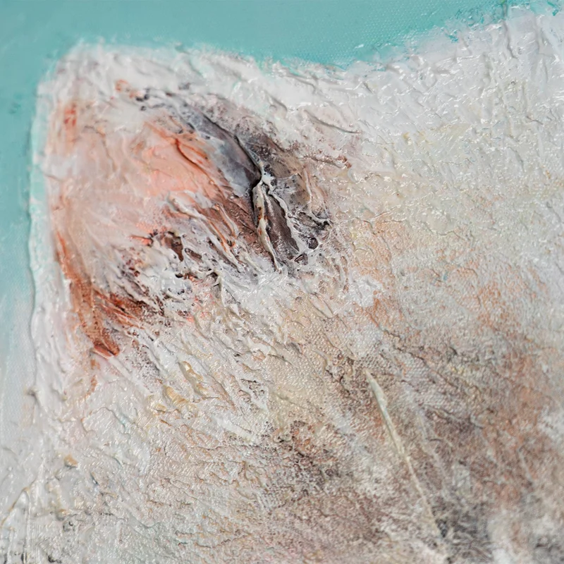 Rundes Acrylbild „Flauschig" – handgemaltes Kätzchen fürs Kinderzimmer, Ø 60–100 cm