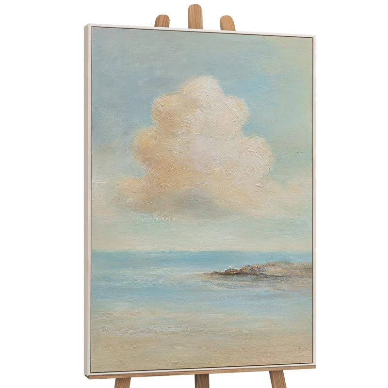 Handgemaltes Leinwandbild „Leichtigkeit des Seins“ – Moderne Acrylmalerei Meer