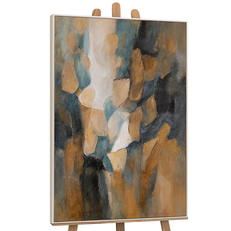 Handgemaltes Leinwandbild „Palette des Abends“ – Moderne Kunst fürs Wohnzimmer