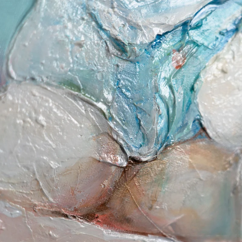 Rundes Acrylbild „Bunny" – handgemalter Hase fürs Kinderzimmer, Ø 60–100 cm