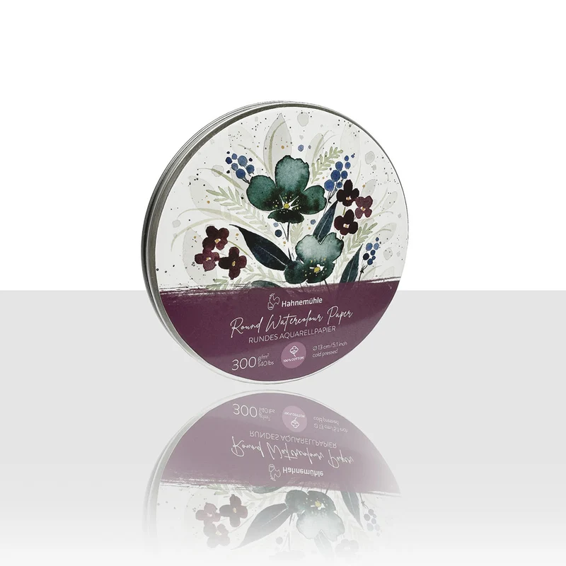 Hahnemuhle - Expression Round Watercolour Tin Set 300gsm Paper 13cm
