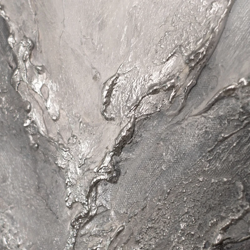 Handgemaltes Acrylbild mit Rahmen „Erinnerung der Felsen“ – Moderne Wandkunst auf Leinwand
