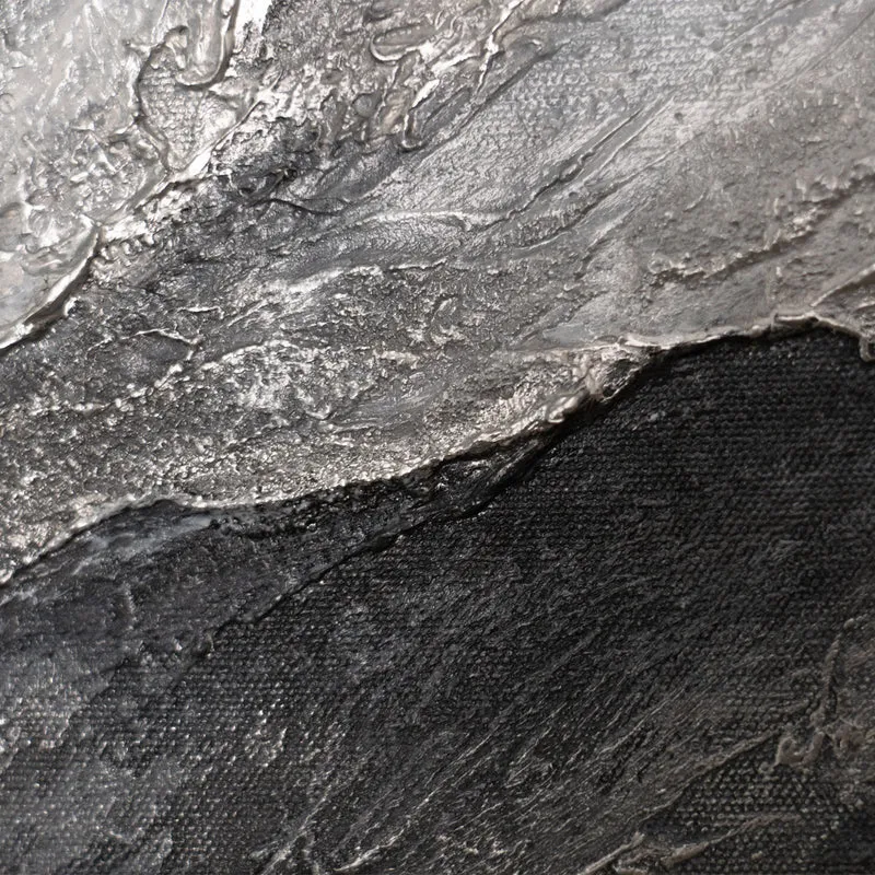 Handgemaltes Acrylbild mit Rahmen „Erinnerung der Felsen“ – Moderne Wandkunst auf Leinwand