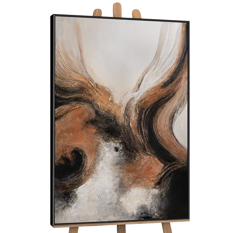 Abstraktes Acryl Gemälde „Element in Bewegung“ – Moderne Kunst auf Leinwand