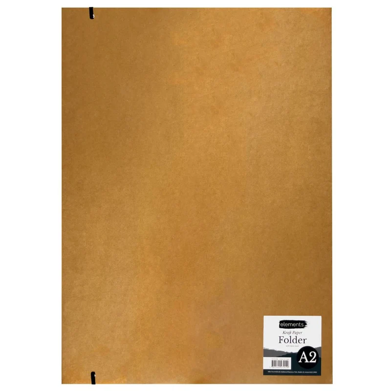Elements Kraft Card Manila Folder with Elastic Band A2