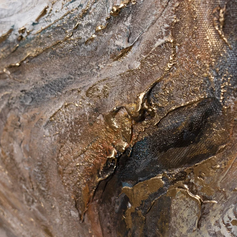 Handgemaltes Bild „Wasserfall der Träume“ – Moderne Wandkunst mit Struktur