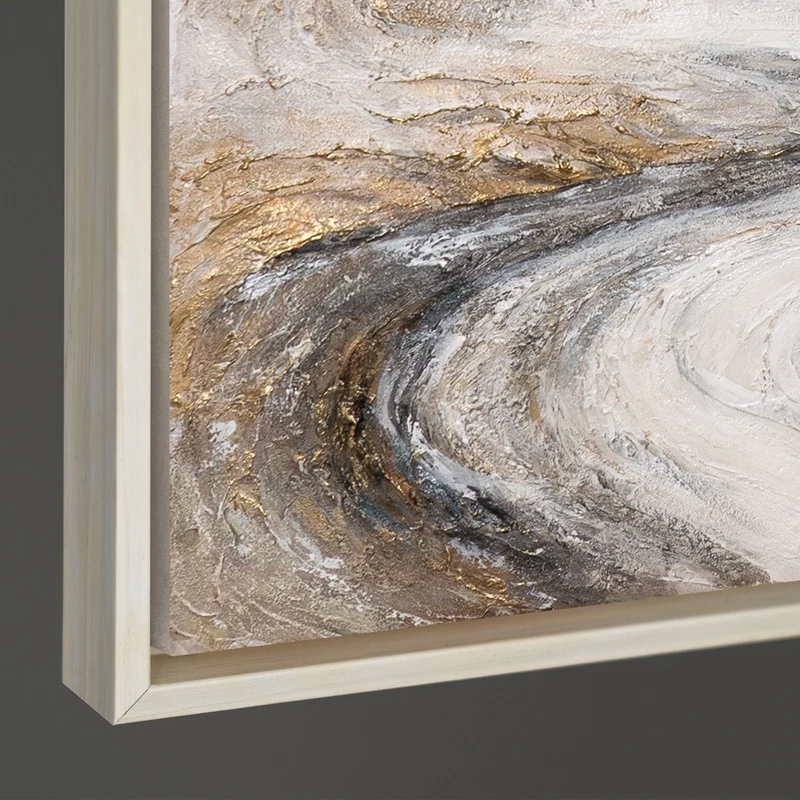 Handgemaltes Bild „Wasserfall der Träume“ – Moderne Wandkunst mit Struktur