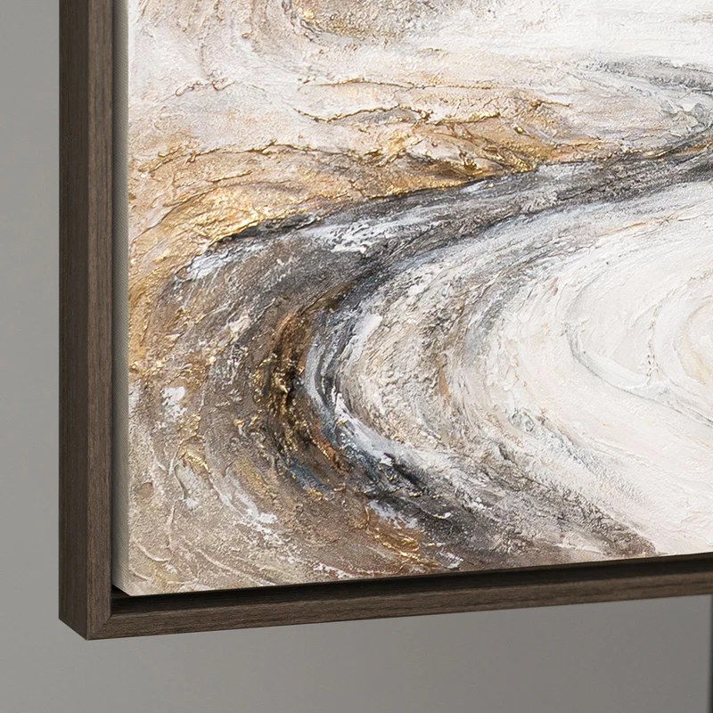 Handgemaltes Bild „Wasserfall der Träume“ – Moderne Wandkunst mit Struktur
