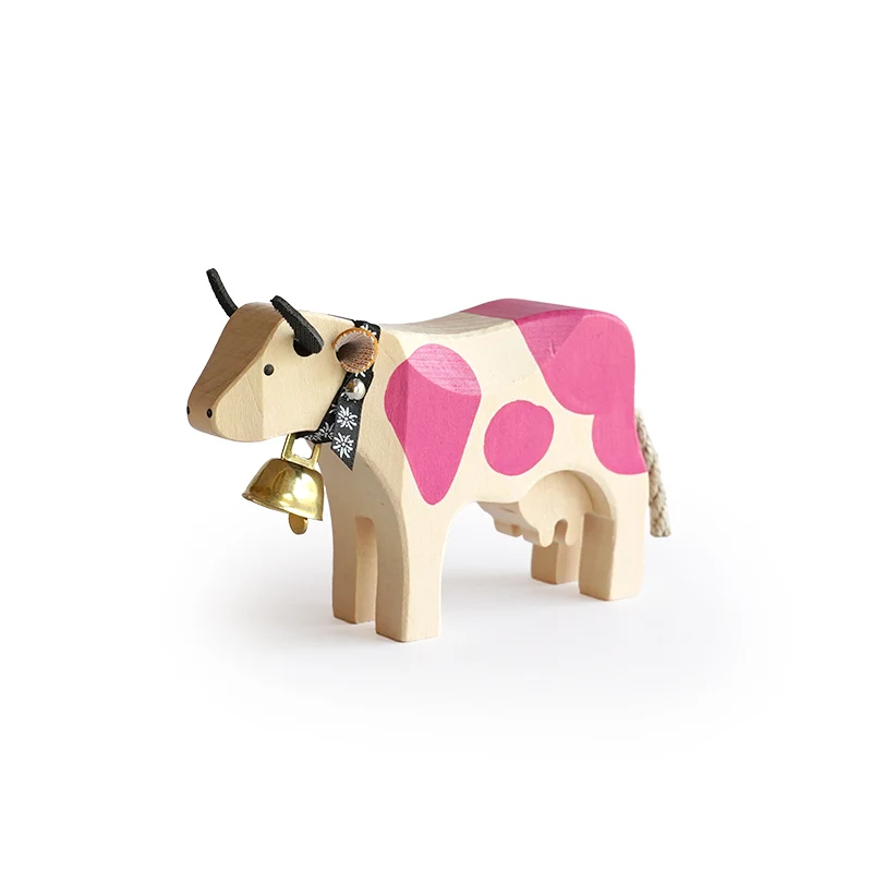 Kuh 1 stehend Kids Uhr pink