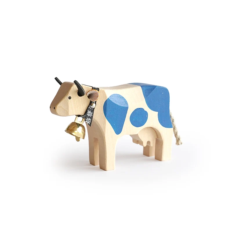 Kuh 1 stehend Kids Uhr blau
