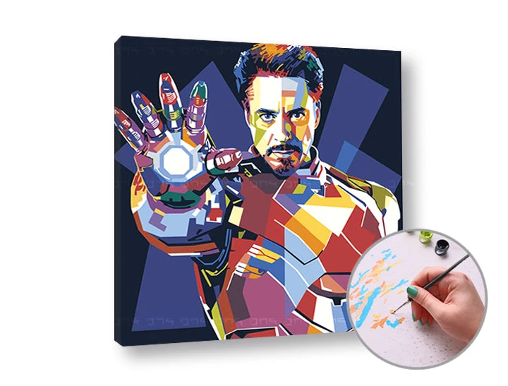 IRONMAN Paint by Numbers | Low Difficulty