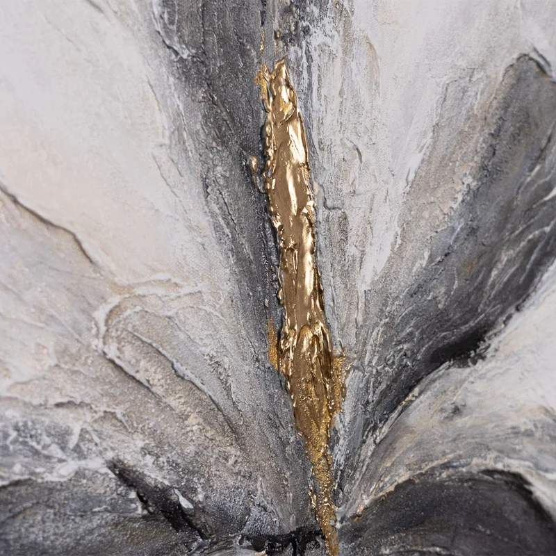 Handgemaltes Acrylbild „Goldener Moment“ – Moderne Kunst auf Leinwand mit Struktur