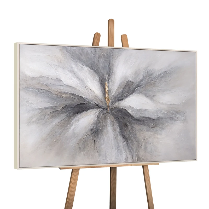 Handgemaltes Acrylbild „Goldener Moment“ – Moderne Kunst auf Leinwand mit Struktur