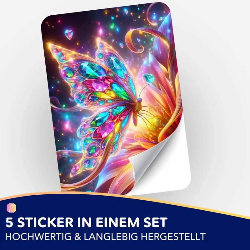 Aufkleber 5er-Set - Leuchten lernen