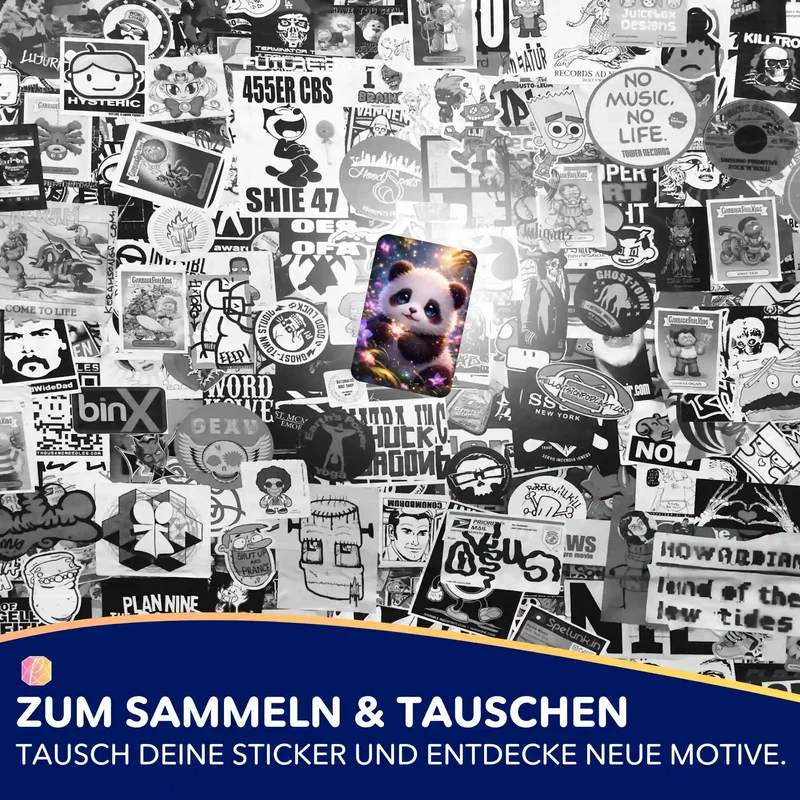 Aufkleber 5er-Set - Still trägt das Licht