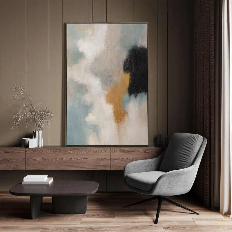 Handgemaltes Acrylgemälde „Lichtübergänge“ – Moderne Kunst auf Leinwand