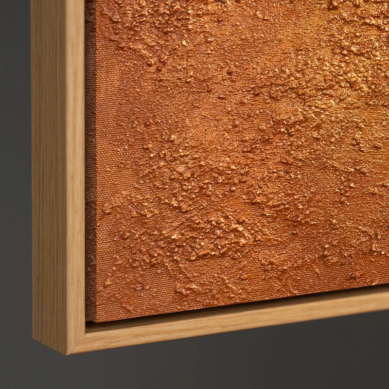 Abstraktes Bild mit Rahmen „Harmonie der Formen“ – Moderne Wandkunst