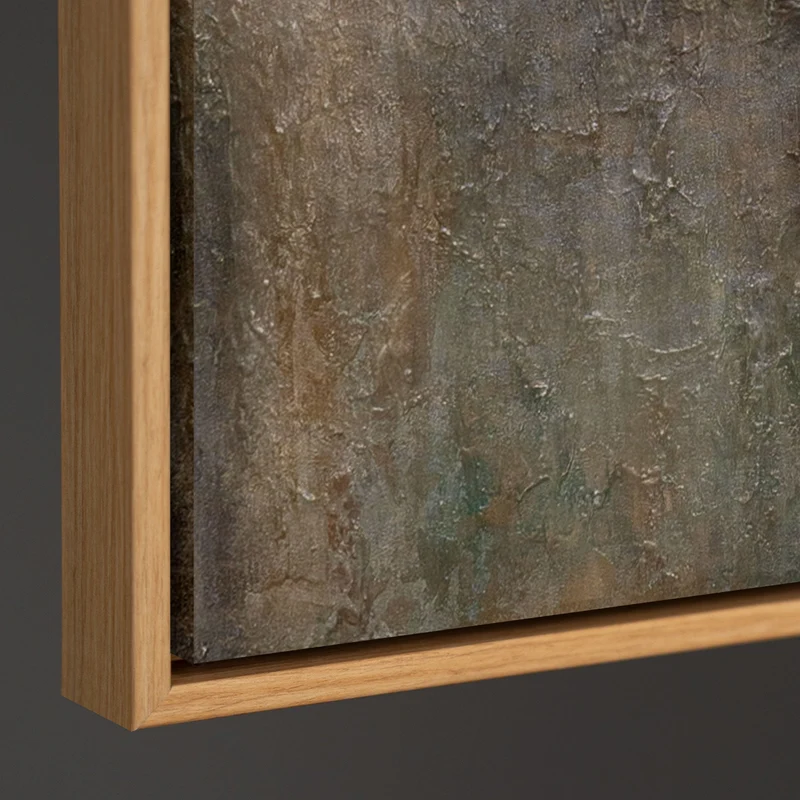 Abstraktes Gemälde auf Leinwand „Wärme des Universums“ – Moderne Wanddekoration