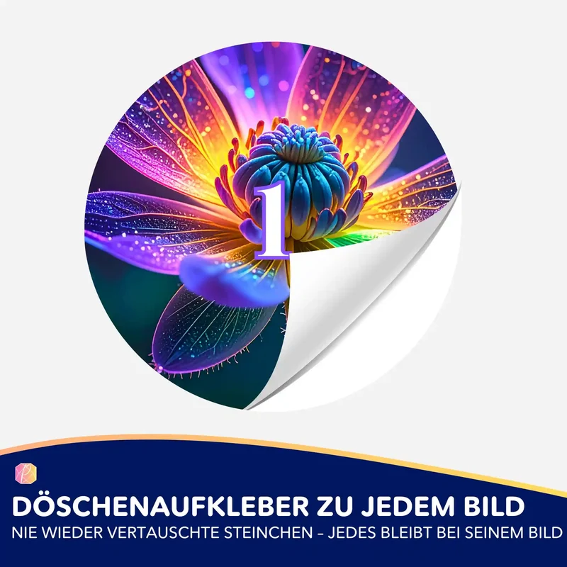 Döschenaufkleber - Im Kern des Lichts