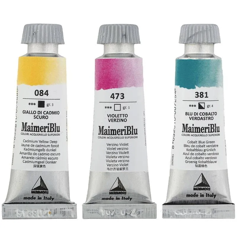 MaimeriBlu Thematic Watercolour sets 6 x 12ml tubes