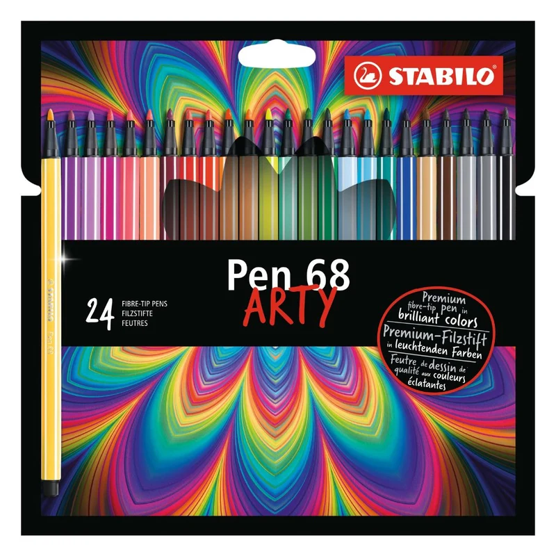 Stabilo felt-tip pen 68 Arty - Wallet Of 24 Markers