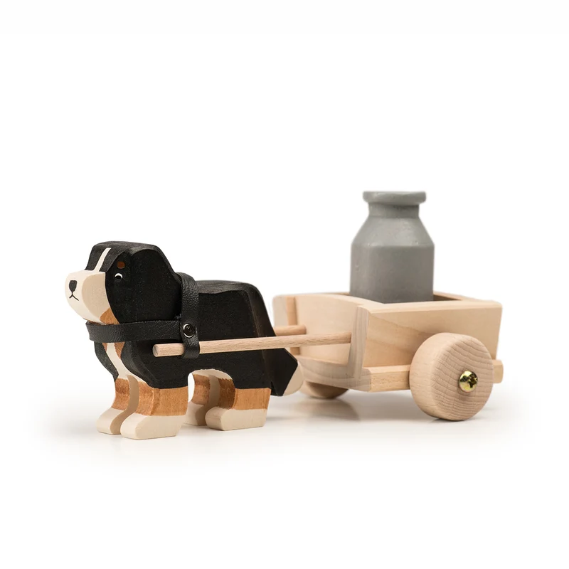 Bernersenn mit Wagen