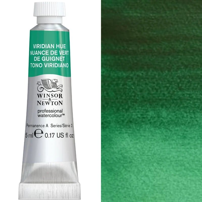Winsor and Newton - Professional Artists' Watercolour - 5ml - Viridian Hue