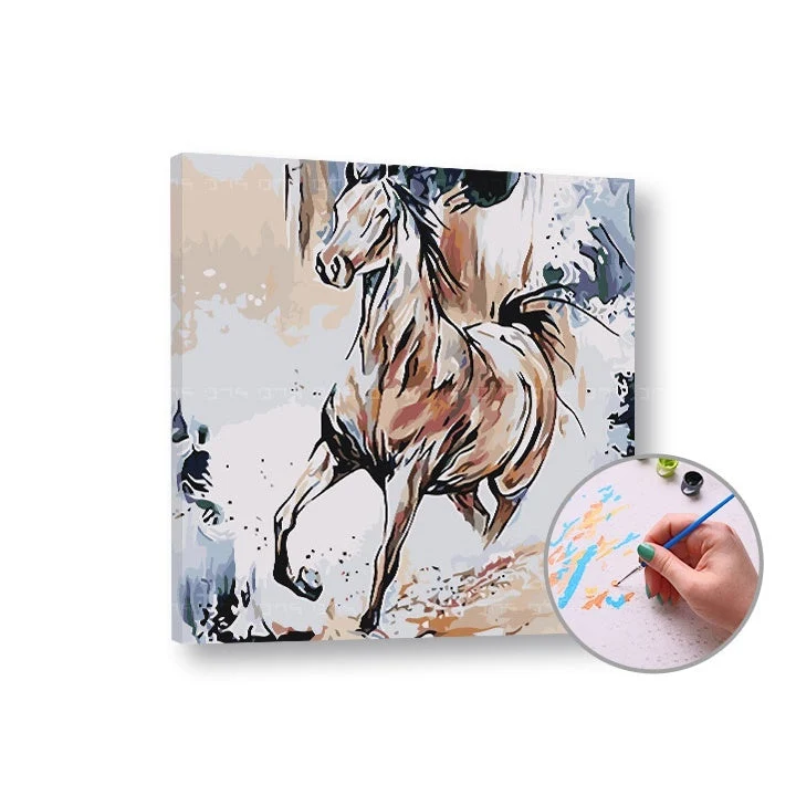 Paint by Numbers HORSES – Intermediate Difficulty