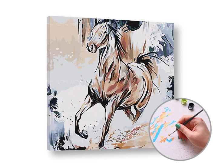 Paint by Numbers HORSES – Intermediate Difficulty