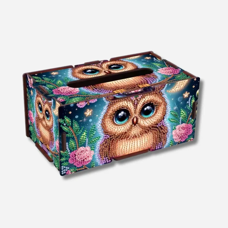 Diamond Painting - Tücherbox Eule