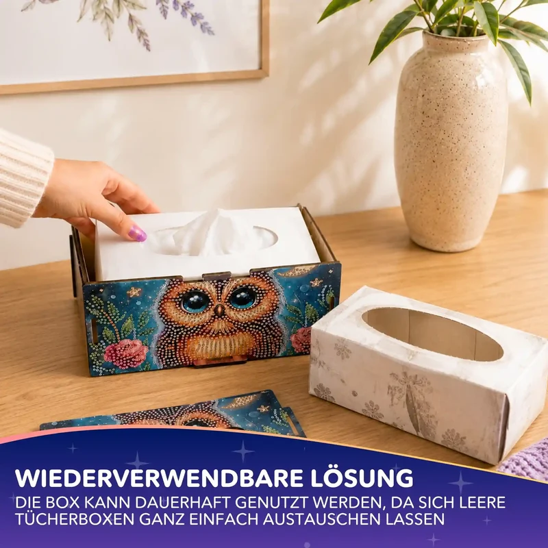 Diamond Painting - Tücherbox Eule