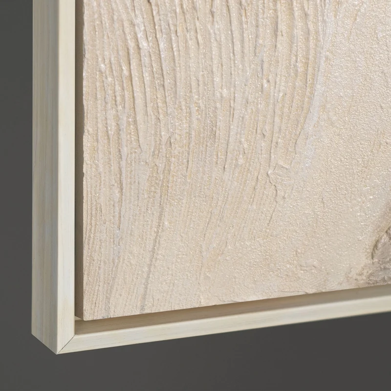 Acrylmalerei mit Rahmen „Spuren der Zeit“ – Gemälde als Wanddeko für Wohnzimmer
