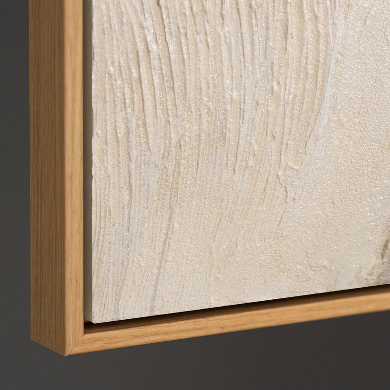 Acrylmalerei mit Rahmen „Spuren der Zeit“ – Gemälde als Wanddeko für Wohnzimmer
