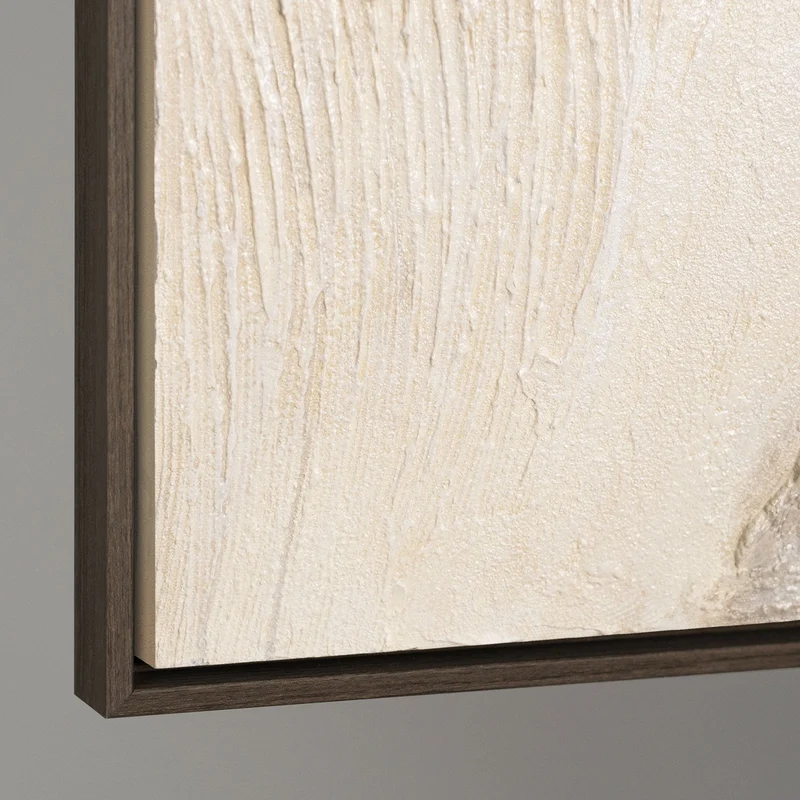 Acrylmalerei mit Rahmen „Spuren der Zeit“ – Gemälde als Wanddeko für Wohnzimmer