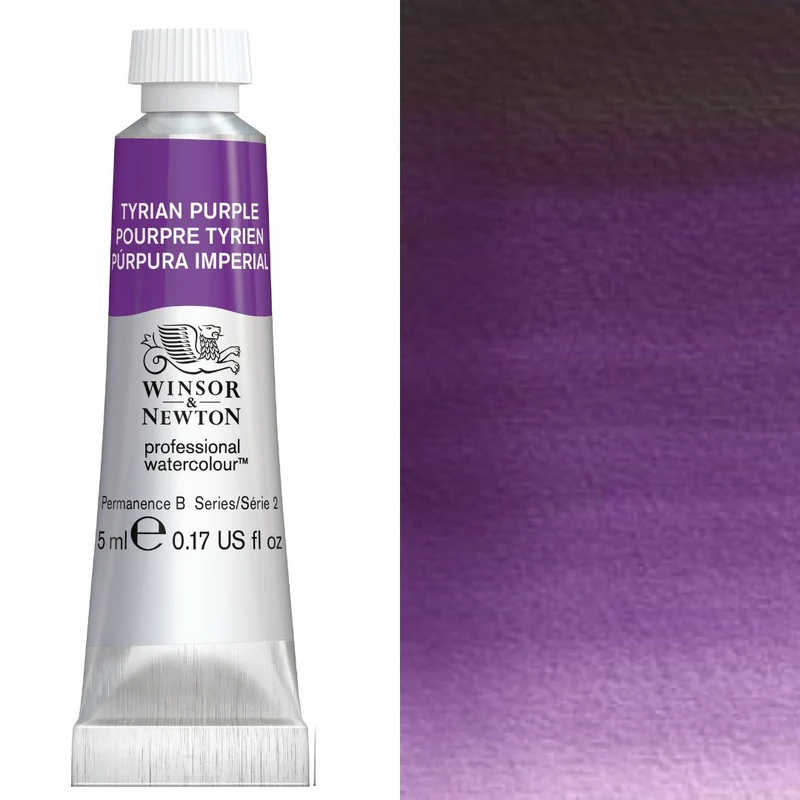 Winsor and Newton - Professional Artists' Watercolour - 5ml - Tyrian Purple