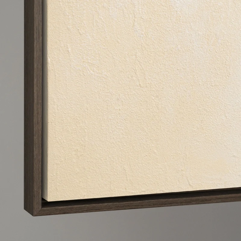 Strukturierte Acrylmalerei mit Rahmen „Verflechtung“ – Abstrakte Kunst fürs Wohnzimmer