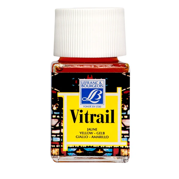 Lefranc & Bourgeois - Vitrail Glass & Tile Paint - 50ml Yellow