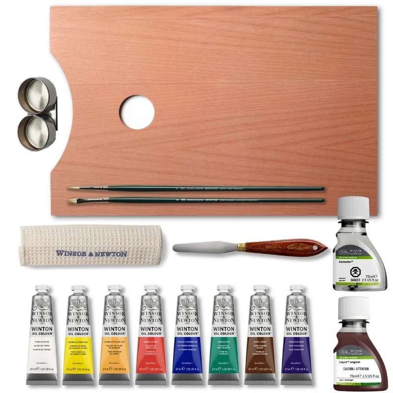 Winsor and Newton - Winton Oil Colour - Wooden Box 8x37ml