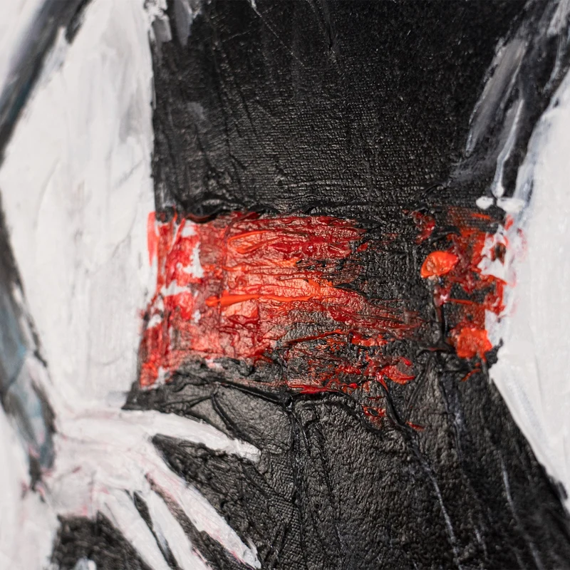 Acrylgemälde handgemalt 115x50cm "Mysteriöser Fremder"