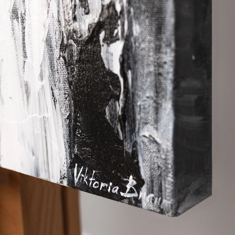 Acrylgemälde handgemalt 115x50cm "Mysteriöser Fremder"