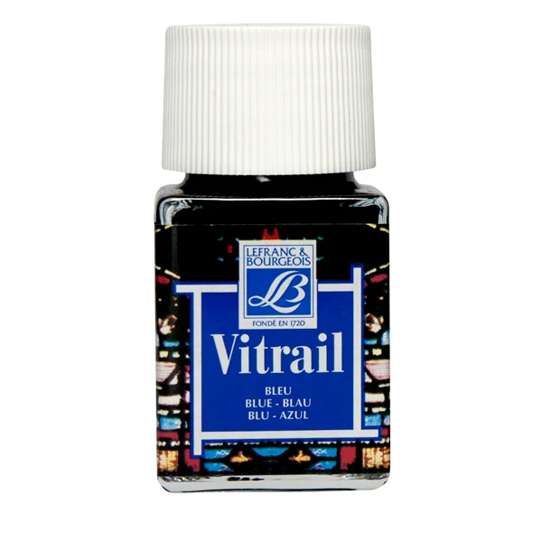 Lefranc & Bourgeois - Vitrail Glass & Tile Paint - 50ml Blue