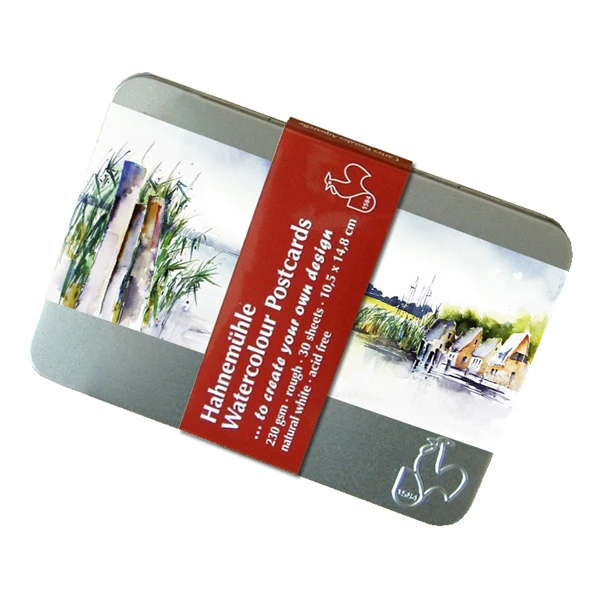 Hahnemuhle - Watercolour Postcard Tin - 10.5 x 14.8cm 230gsm