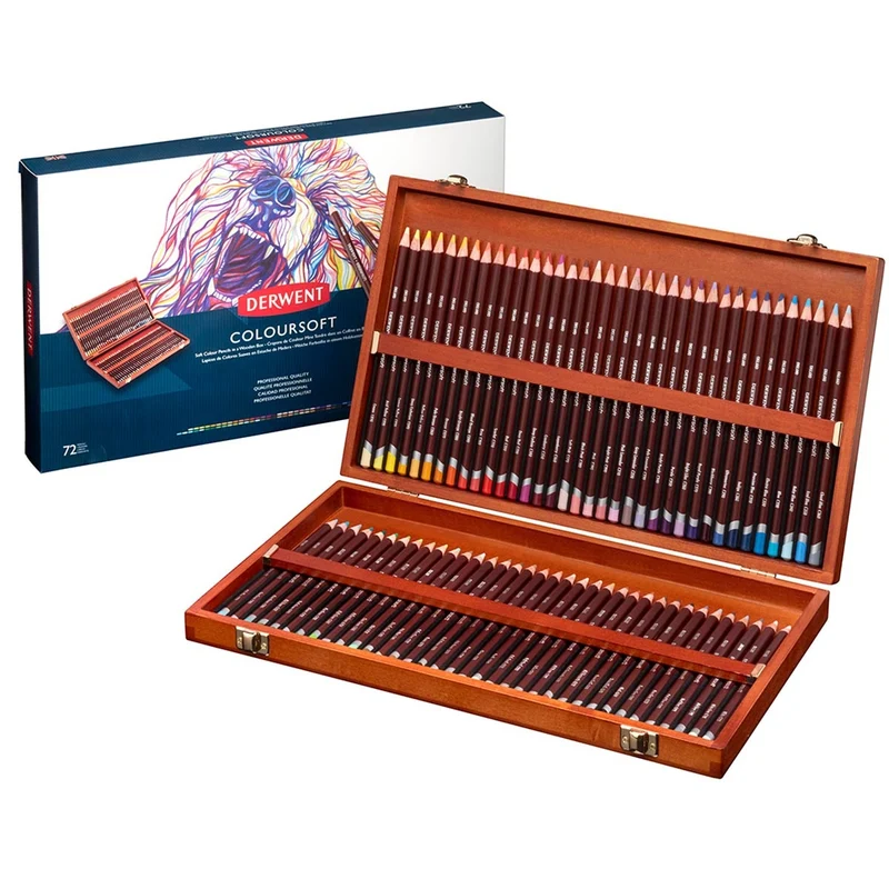 Derwent - Wooden Box - Colorsoft (72)