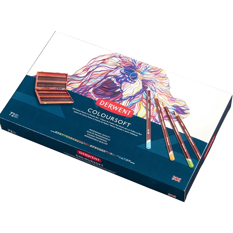 Derwent - Wooden Box - Colorsoft (72)