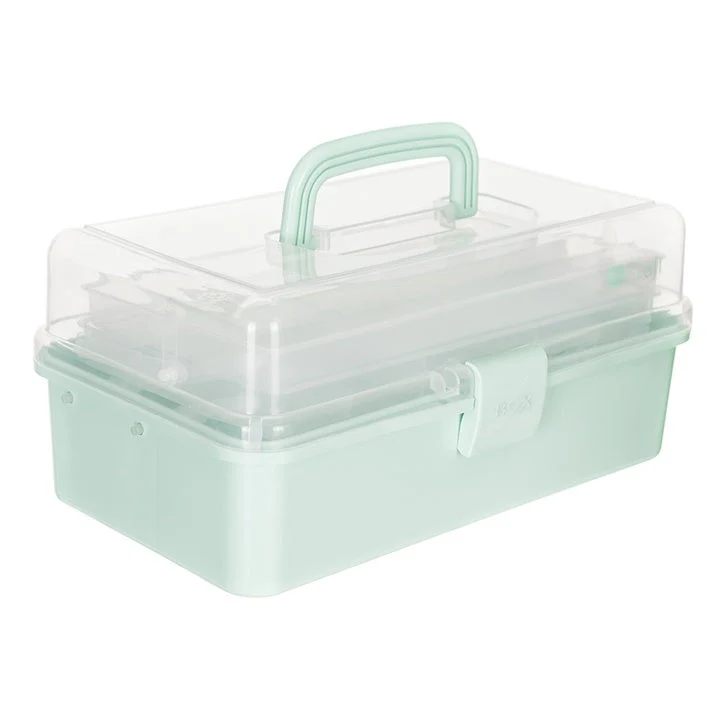 Plastic Storage Box with Lid, 33 x 20 x 14.5 cm
