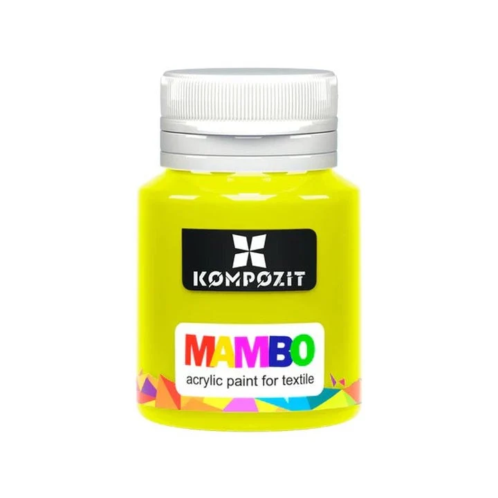 MAMBO Acrylic Paint for Fabric and Leather, 20 ml