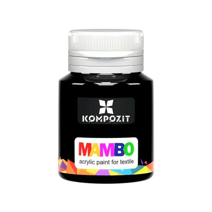 MAMBO Acrylic Paint for Fabric and Leather, 20 ml